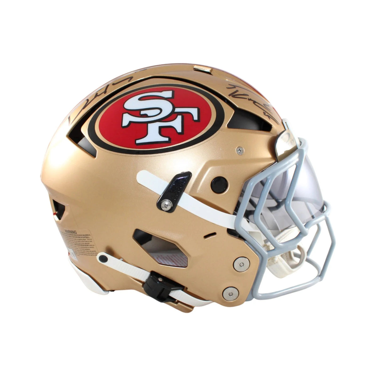 Brock Purdy & George Kittle Signed San Francisco 49ers Full Size Axiom Helmet