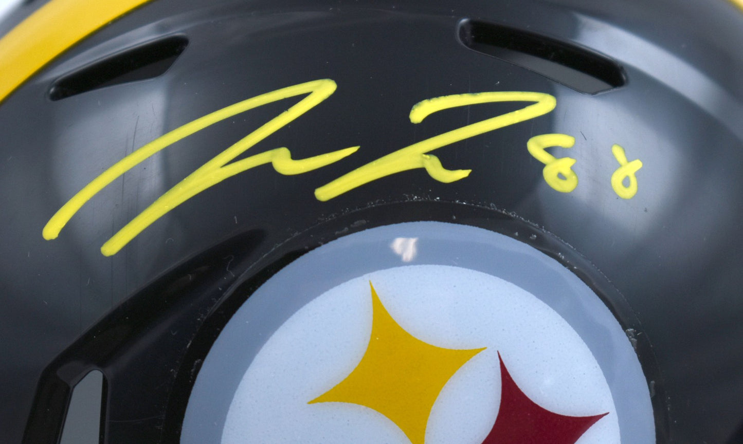 Pat Freiermuth Signed Pittsburgh Steelers Yellow Speed Mini Helmet