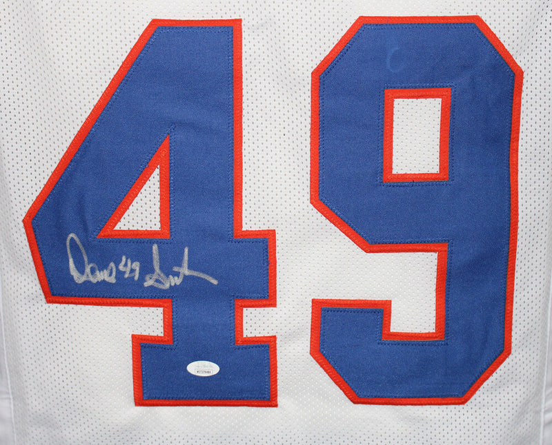 Dennis Smith Signed Denver Broncos Custom Pro-Style White Jersey