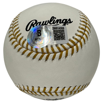 Andre Dawson Autographed Rawlings Gold Glove Baseball (Beckett Witnessed)