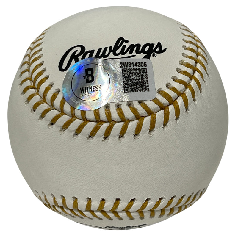Andre Dawson Autographed Rawlings Gold Glove Baseball (Beckett Witnessed)