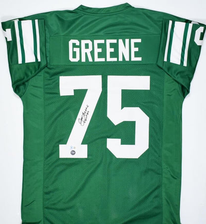 Joe Greene Autographed North Texas Mean Green Custom Jersey - CHOF