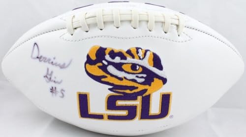 Derrius Guice Signed LSU Tigers Logo Football