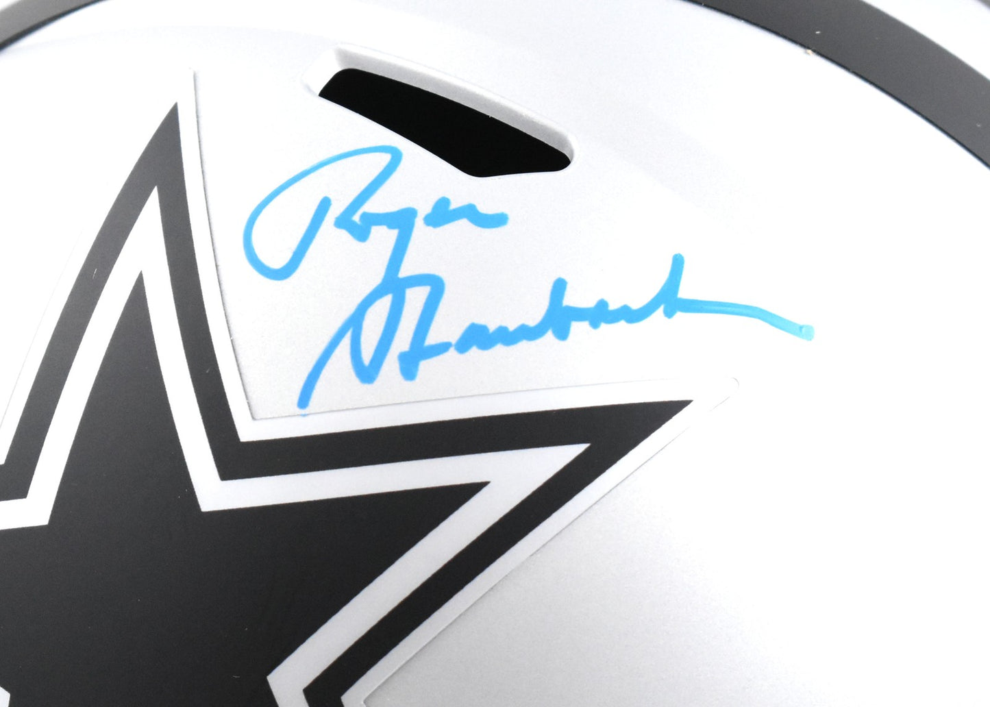 Roger Staubach Autographed Dallas Cowboys Rave Speed Full Size Helmet
