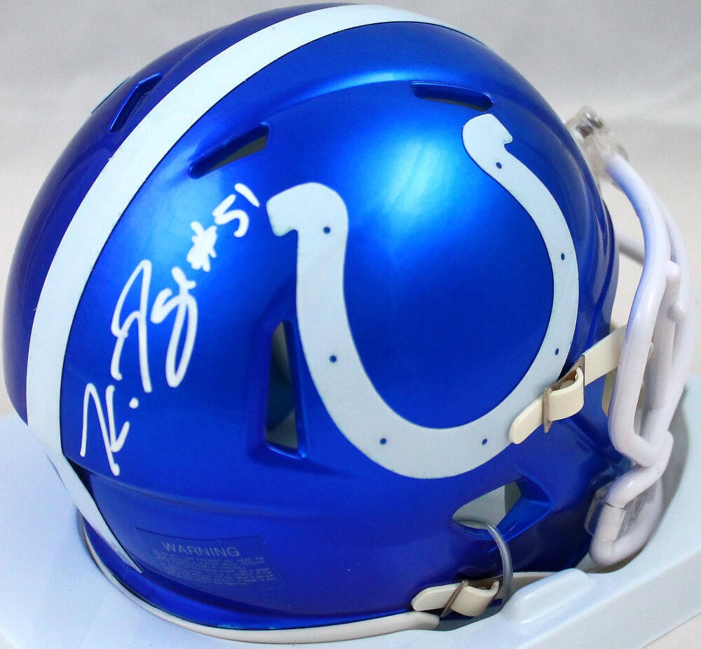 Kwity Paye Signed Indianapolis Colts Flash Speed Mini Helmet