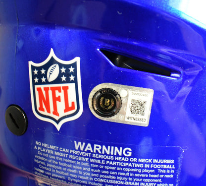 Marshall Faulk Autographed Los Angeles Rams Full Size Speedflex Helmet