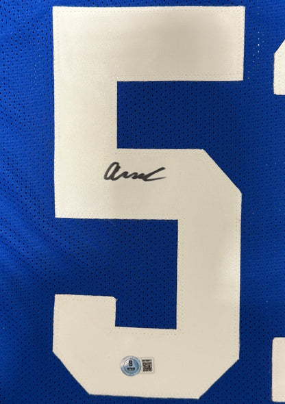 Abdul Carter Autographed New York Giants Custom Jersey (Beckett COA)