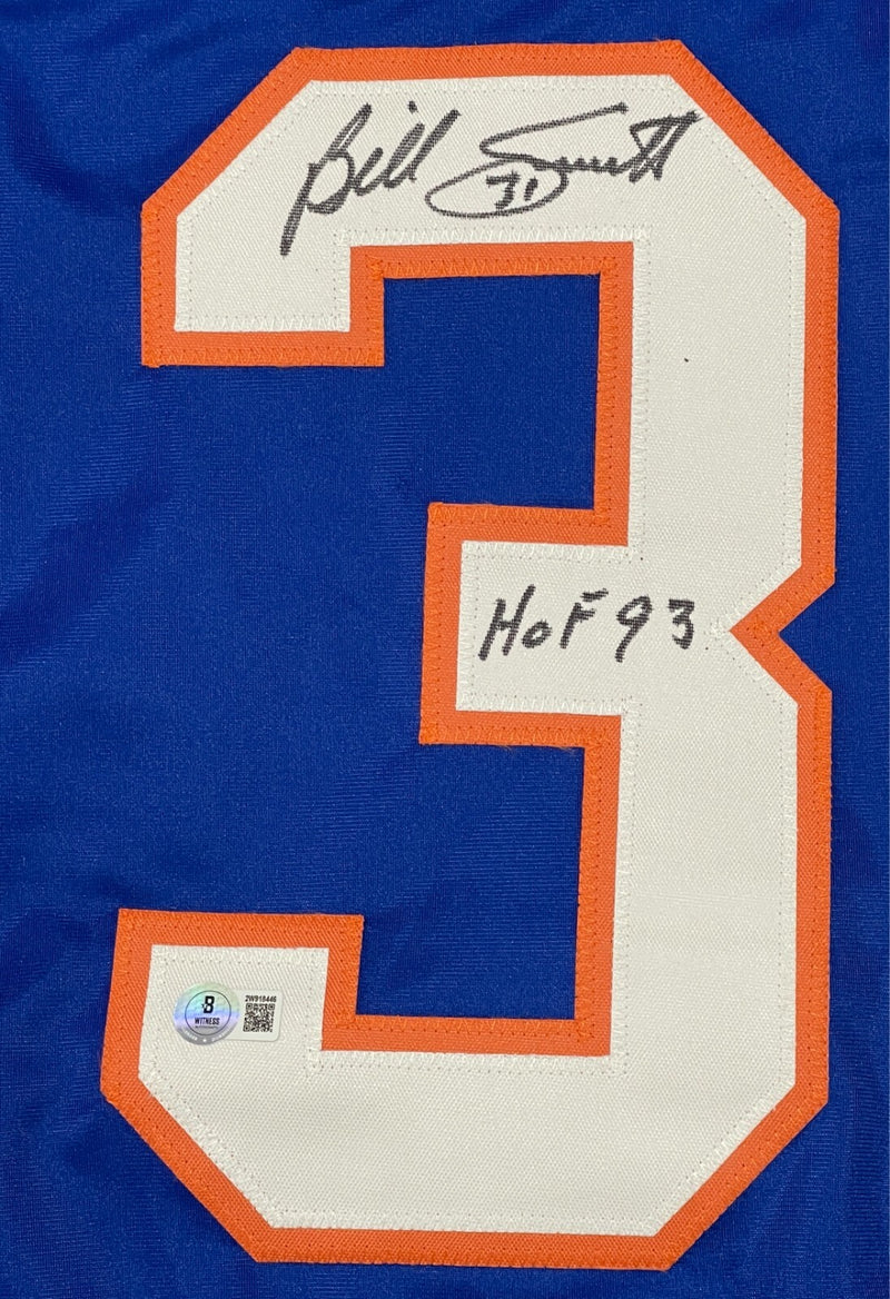 Billy Smith Signed New York Islanders Custom Jersey (HOF 93)