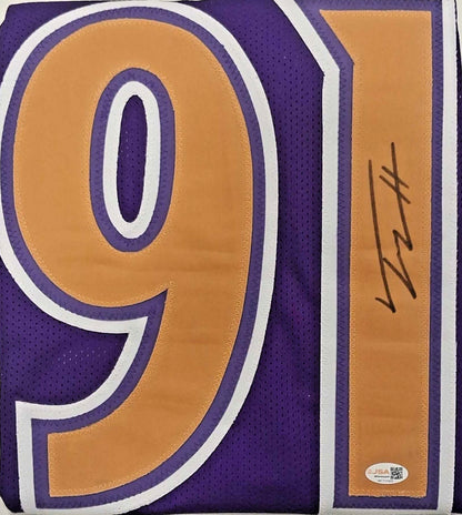 Trey Hendrickson Autographed Baltimore Ravens Purple Alternate Custom Jersey