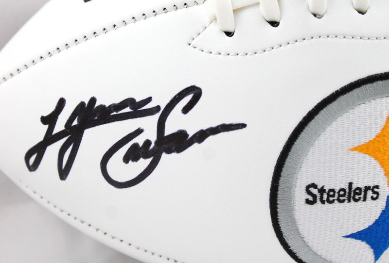 Lynn Swann Signed Pittsburgh Steelers Logo Football with HOF Inscription