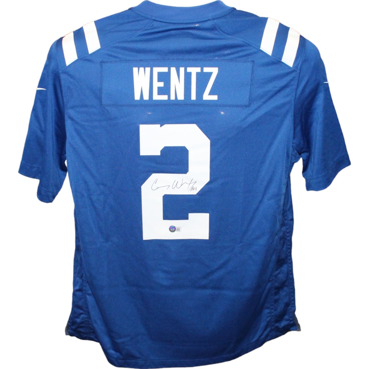 Carson Wentz Signed Indianapolis Colts Nike Blue Jersey