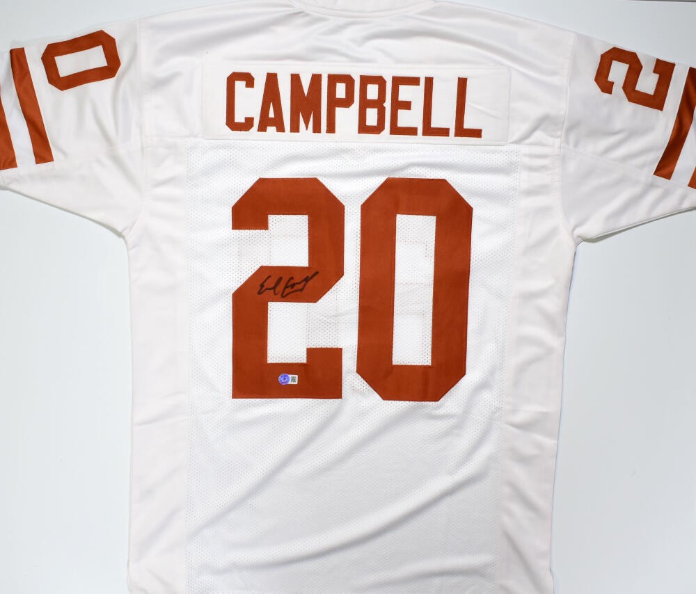 Earl Campbell Autographed White Custom College Style Jersey