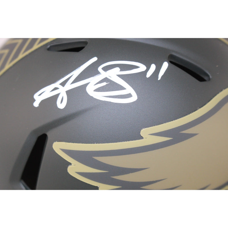 AJ Brown Signed Philadelphia Eagles 2025 Salute to Service Mini Helmet