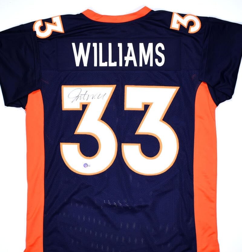 Javonte Williams Autographed Denver Broncos Blue Custom Jersey