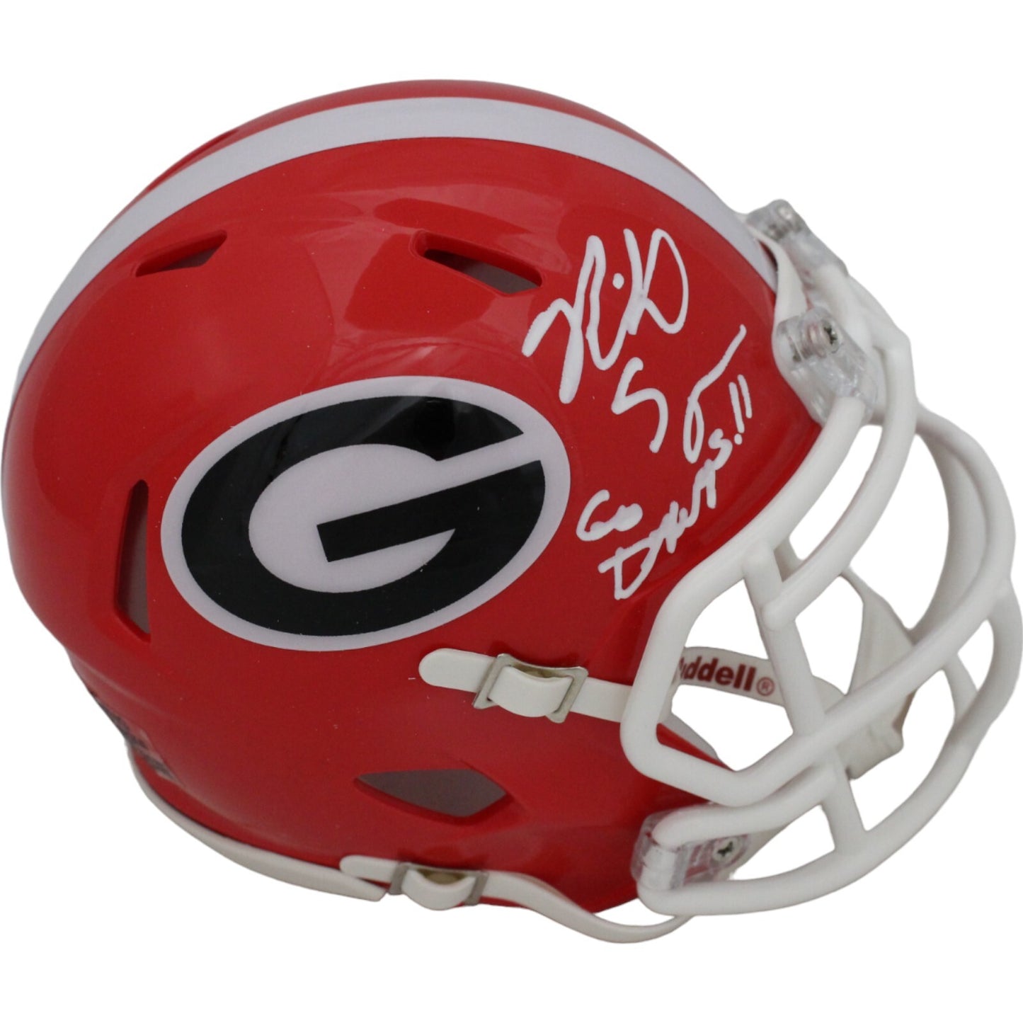 Richard Seymour Signed Georgia Bulldogs Mini Helmet Inscribed "Go Dawgs"