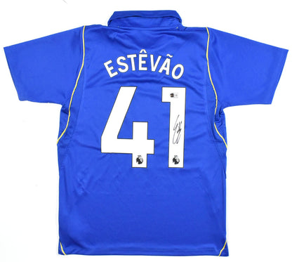 Estêvão Willian Signed Chelsea FC Nike Home Jersey