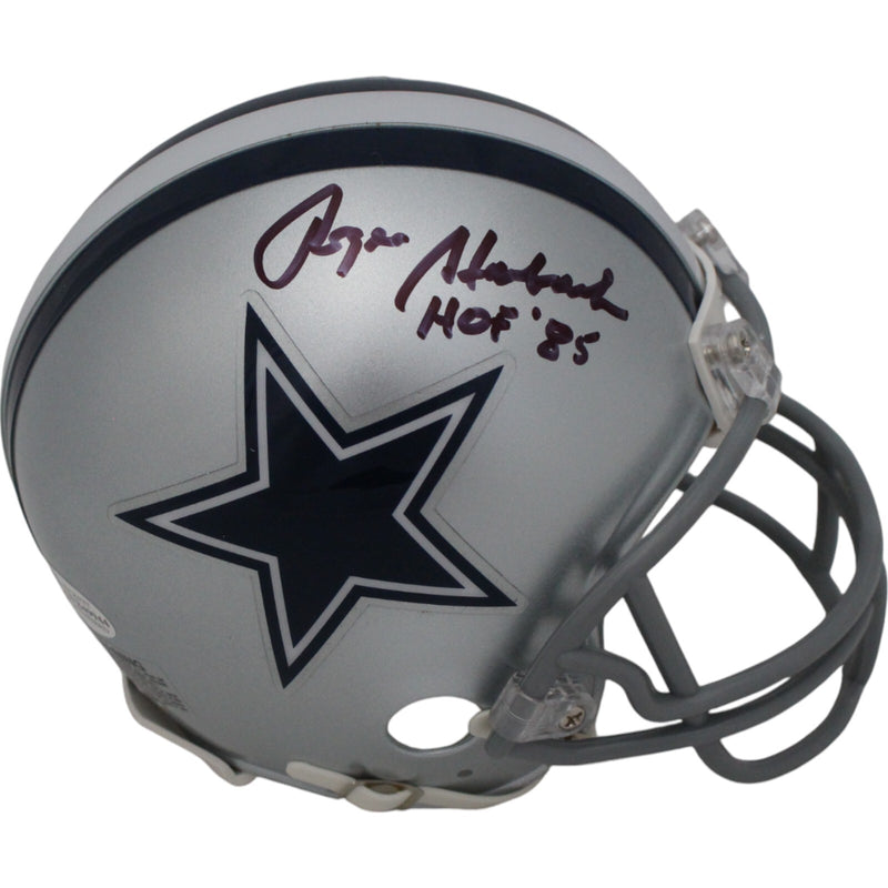 Roger Staubach Signed Dallas Cowboys VSR4 Mini Helmet (HOF)
