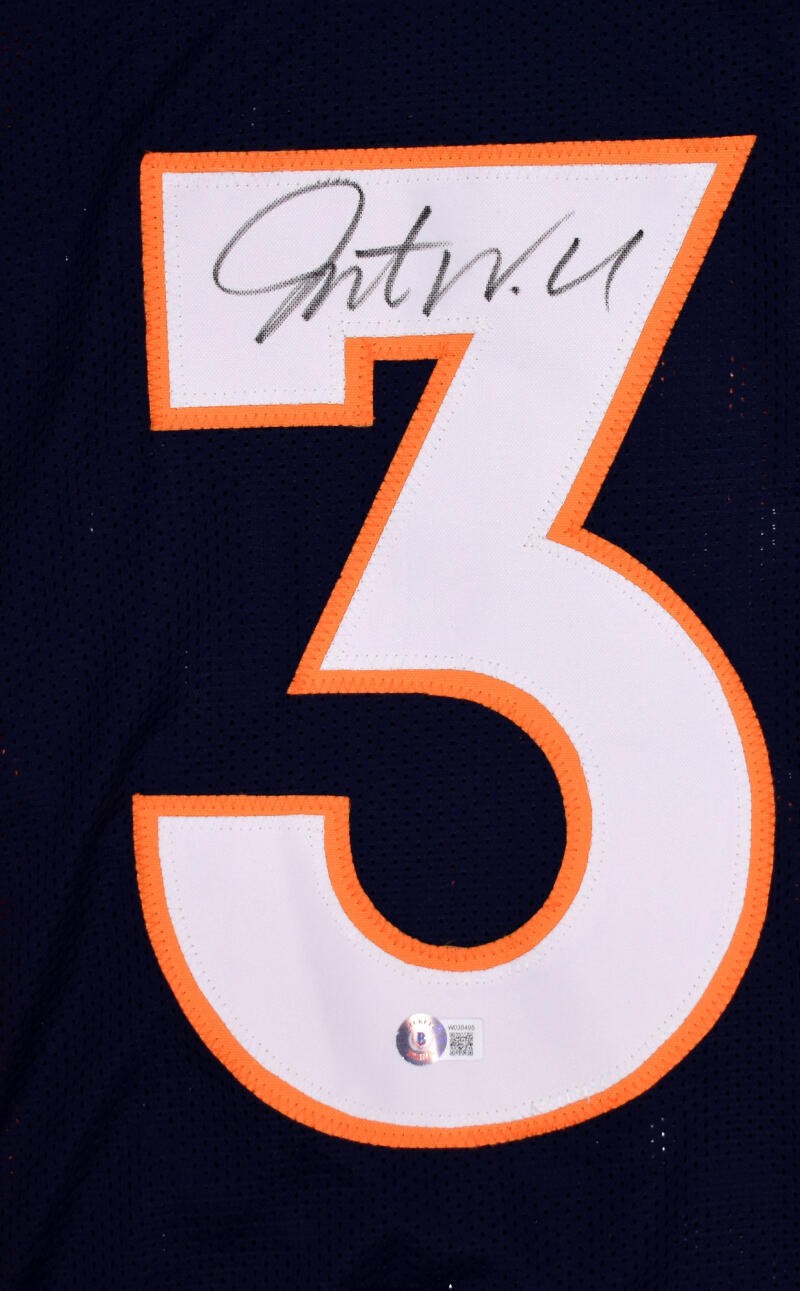 Javonte Williams Autographed Denver Broncos Blue Custom Jersey