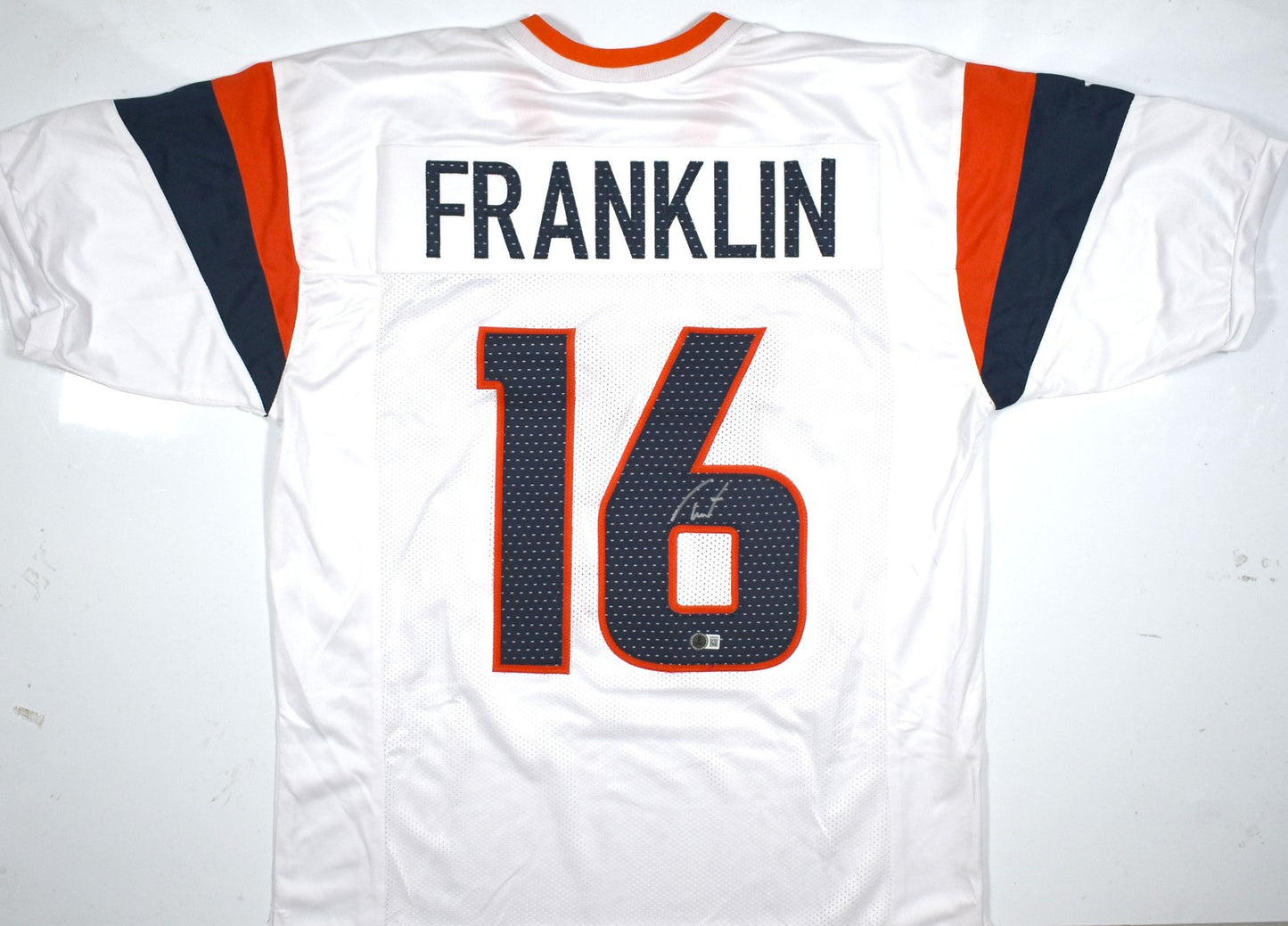 Troy Franklin Autographed Denver Broncos Custom White Jersey