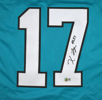 Xavier Legette Autographed Custom Teal Jersey