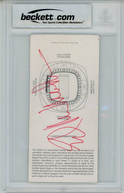 Randy White Signed Ticket - Dallas Cowboys Super Bowl XII SB MVP