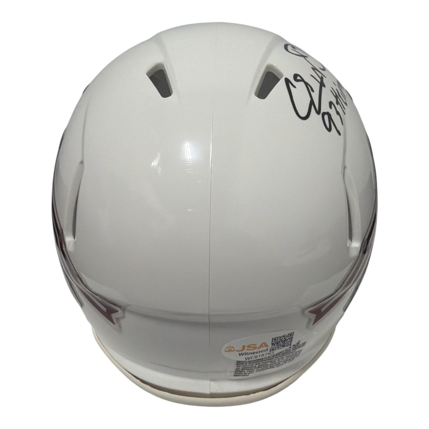 Charlie Ward Signed Florida State Seminoles White Mini Helmet - 93 Heisman
