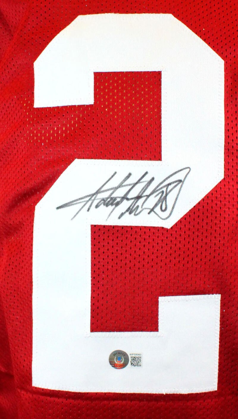 Adrian Peterson Signed Oklahoma Sooners Style Crimson Custom Jersey