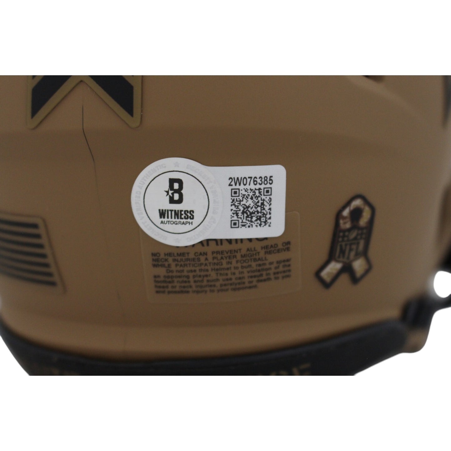 Jimmy Johnson Autographed Dallas Cowboys 2023 Salute to Service Mini Helmet