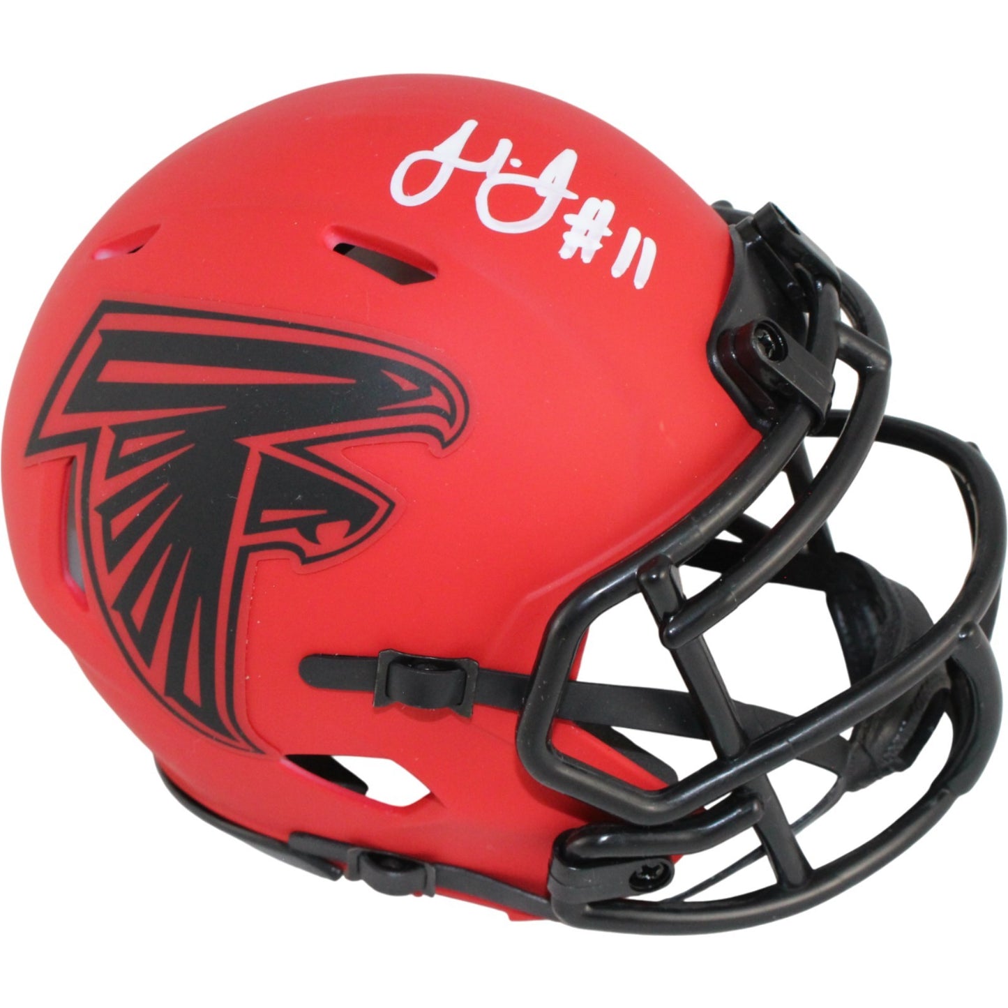 Julio Jones Signed Atlanta Falcons Riddell Rave Mini Helmet (Beckett)