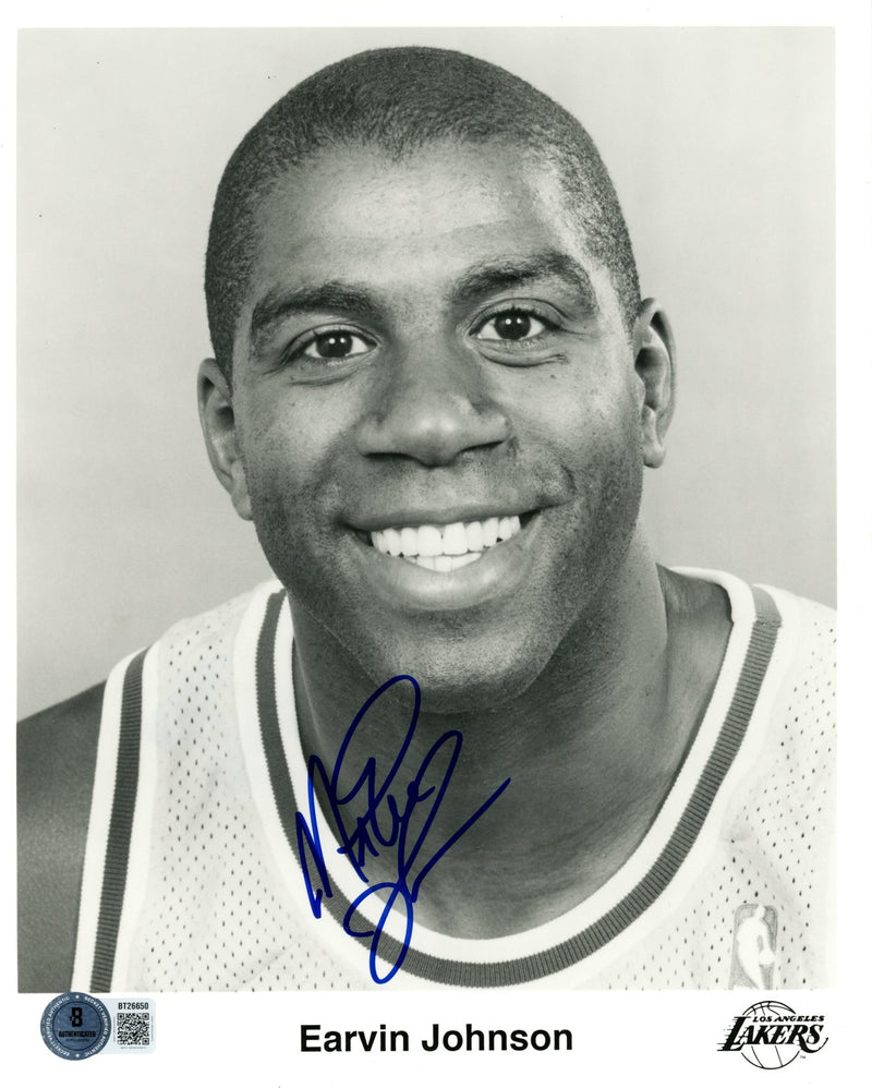 Magic Johnson Autographed Los Angeles Lakers 8x10 Photo