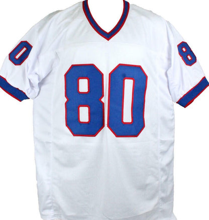 Eric Moulds Signed Buffalo Bills White Custom Jersey