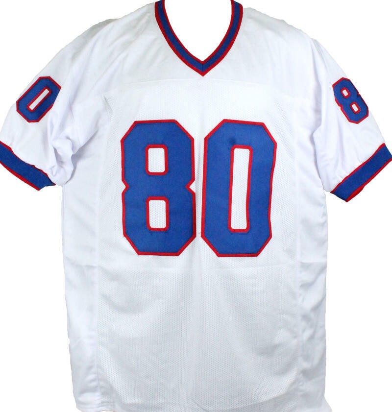 Eric Moulds Signed Buffalo Bills White Custom Jersey
