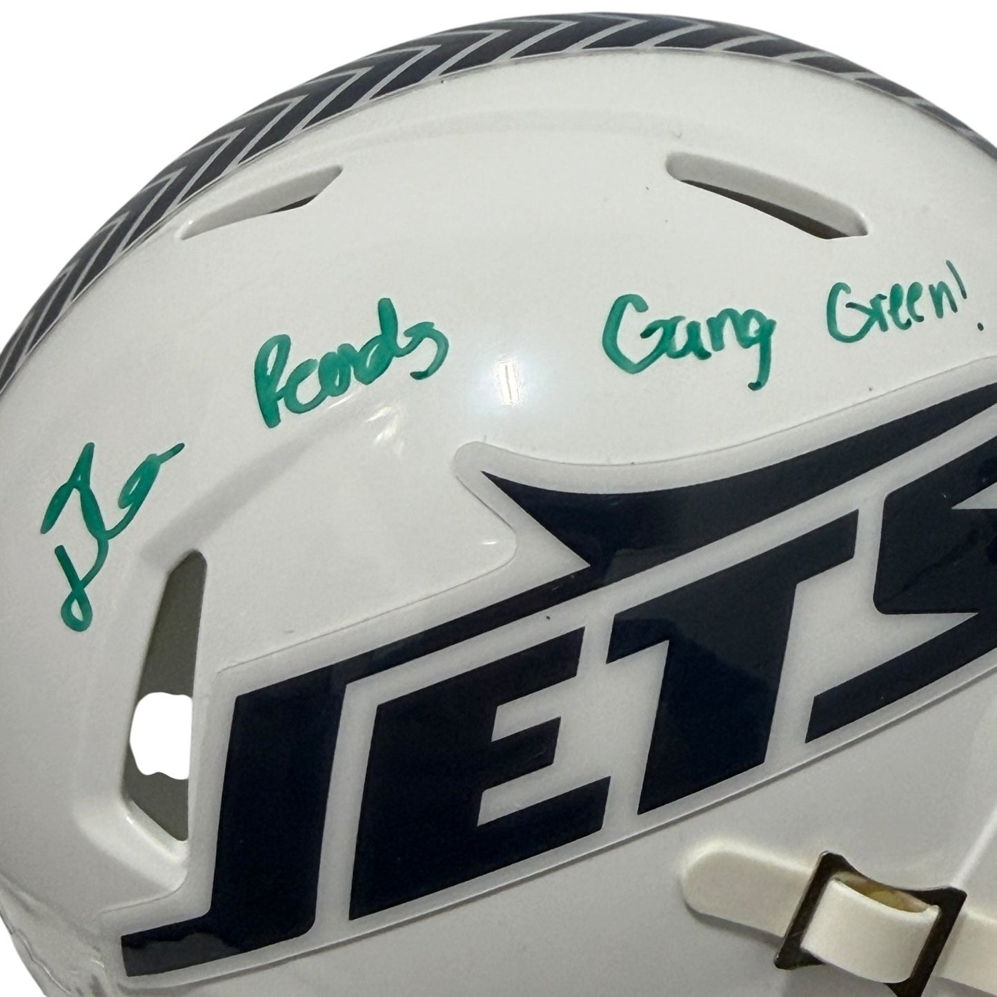 D'Angelo Ponds Signed New York Jets Mini Helmet - Salute to Service