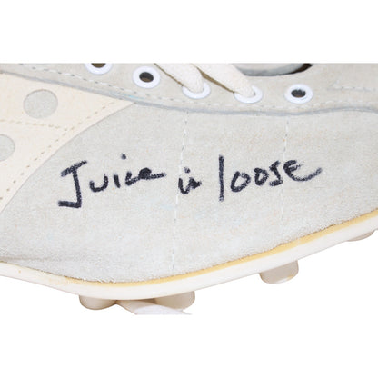 O.J. Simpson Signed Buffalo Bills White Cleats "Juice Is Loose"