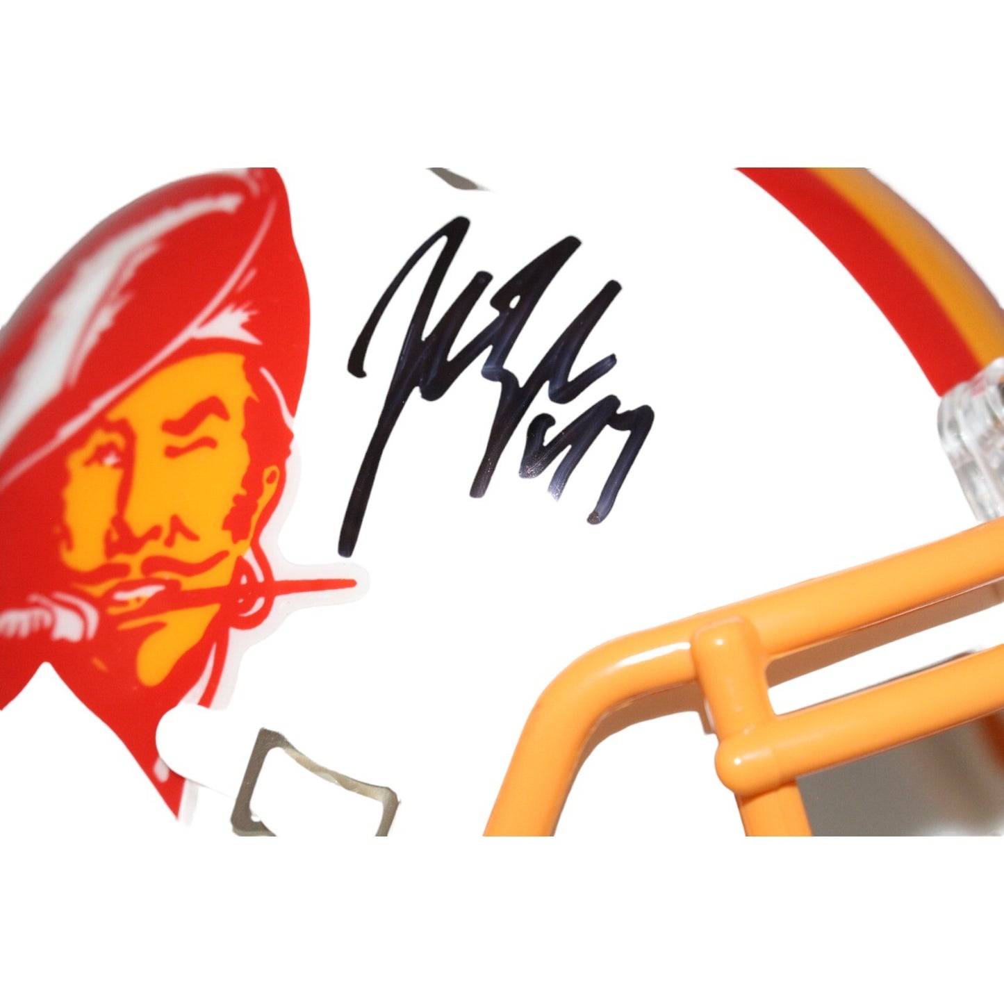 John Lynch Signed Tampa Bay Buccaneers Throwback Mini Helmet