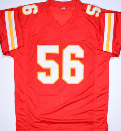 Derrick Johnson Signed Kansas City Chiefs Style Custom Red Jersey