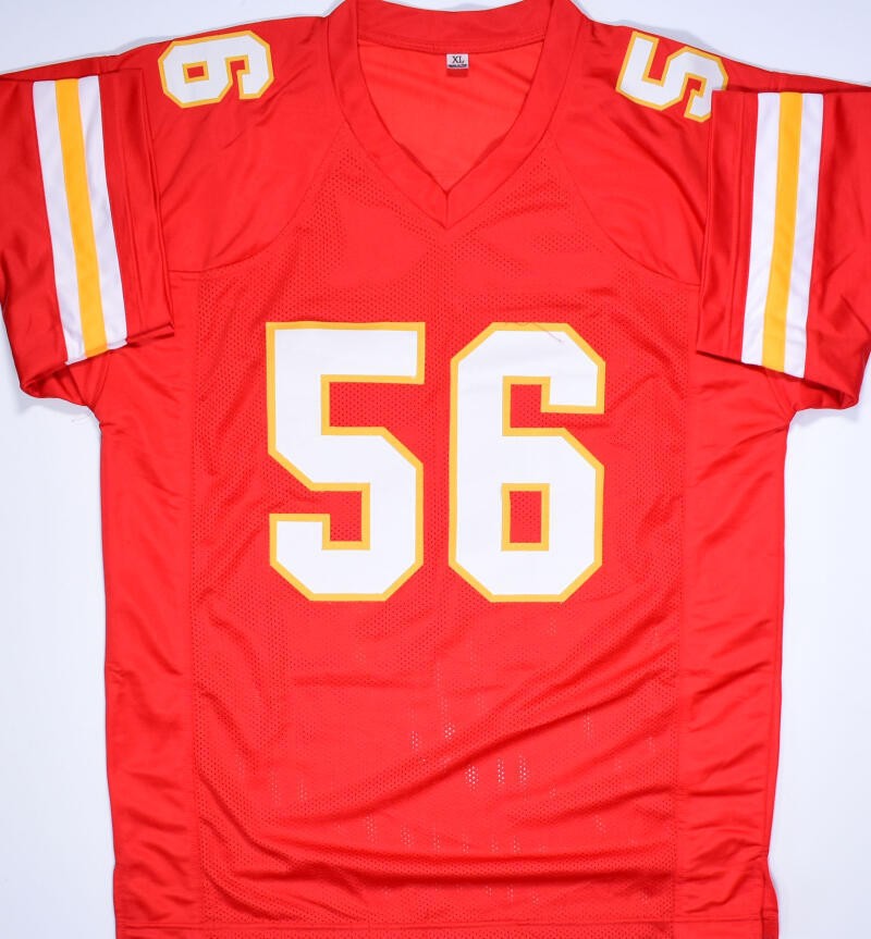 Derrick Johnson Signed Kansas City Chiefs Style Custom Red Jersey