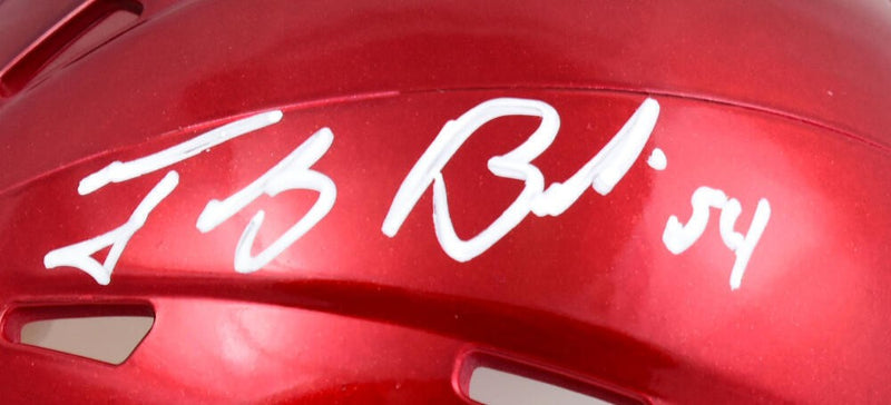 Tedy Bruschi Signed New England Patriots Flash Speed Mini Helmet