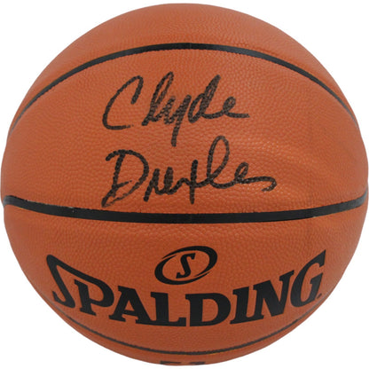 Clyde Drexler Autographed Portland Trailblazers Basketball (JSA)
