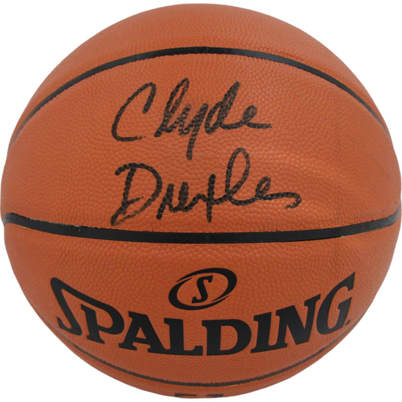 Clyde Drexler Autographed Portland Trailblazers Basketball (JSA)