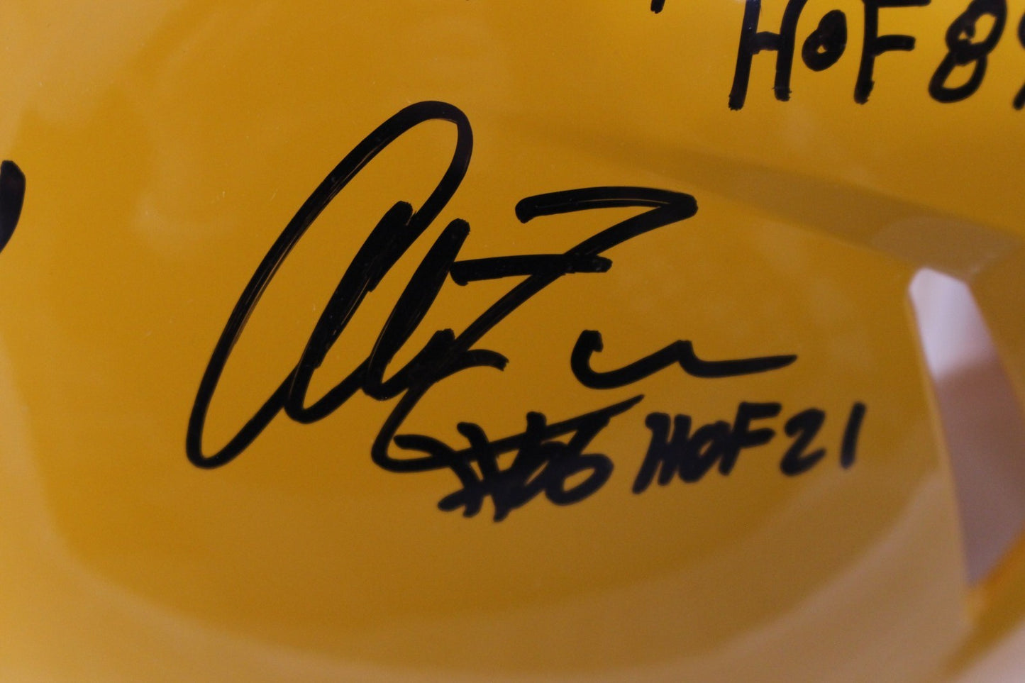 Franco Harris & Terry Bradshaw Multi-Signed Steelers HOF Full Size Helmet