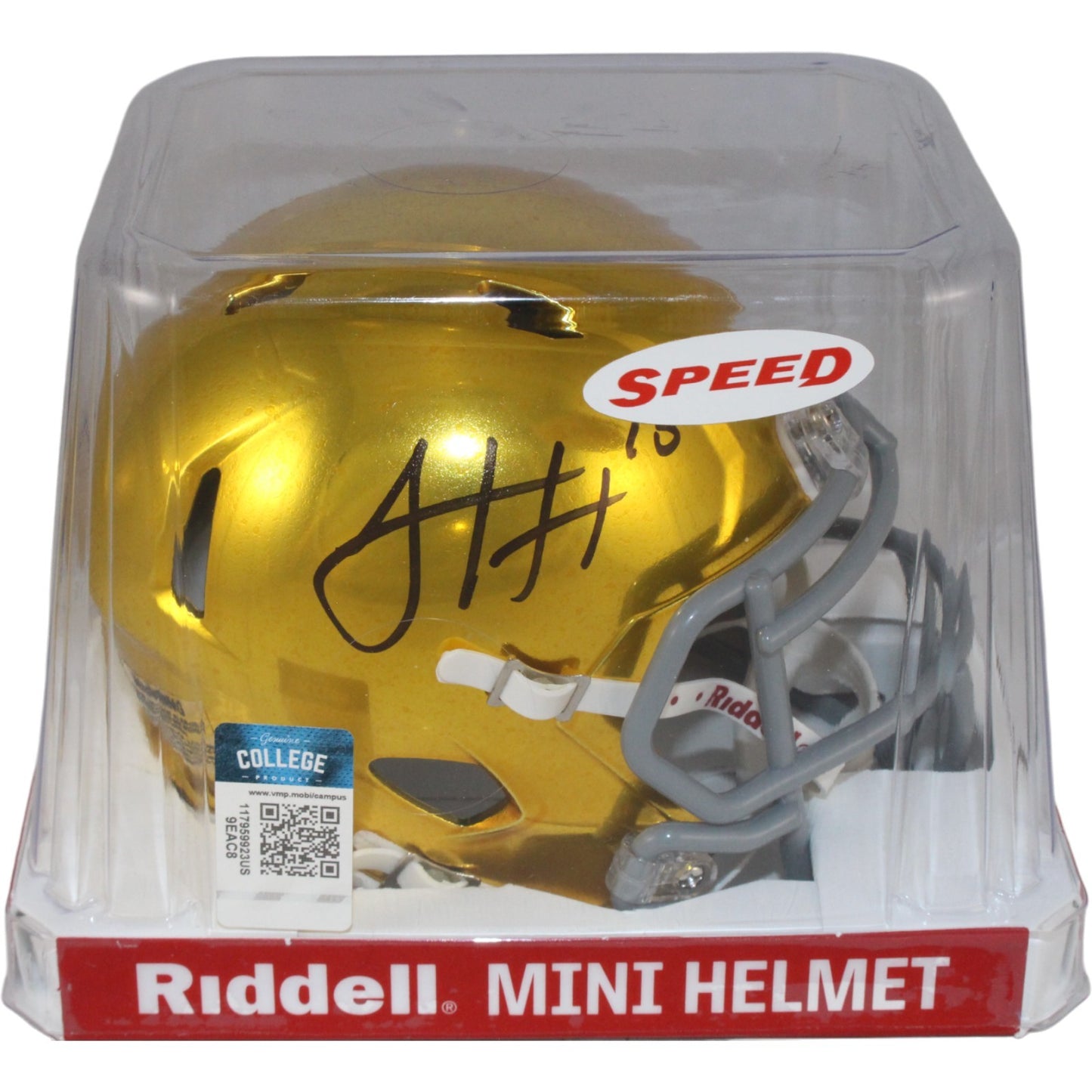 Sam Hartman Signed Notre Dame Fighting Irish Hydro Mini Helmet