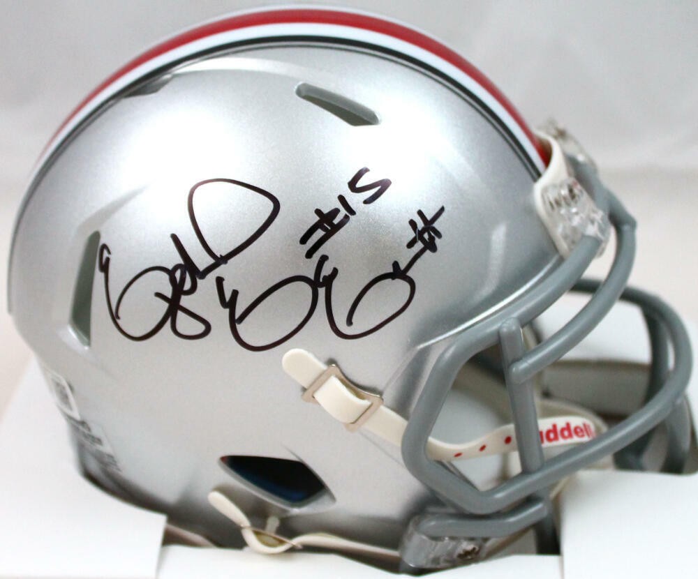 Ezekiel Elliott Signed Ohio State Buckeyes Black Speed Mini Helmet