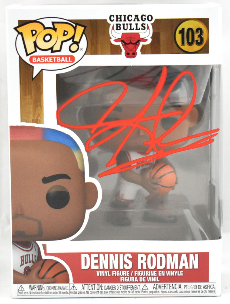 Dennis Rodman Signed Chicago Bulls Funko Pop #103