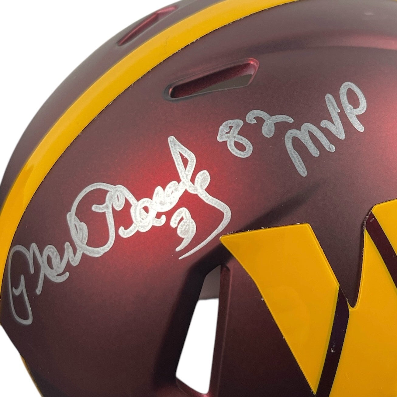 Mark Moseley Signed Washington Mini Helmet (82 MVP Inscription)