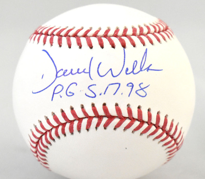 David Wells Signed Rawlings Official Major League Baseball