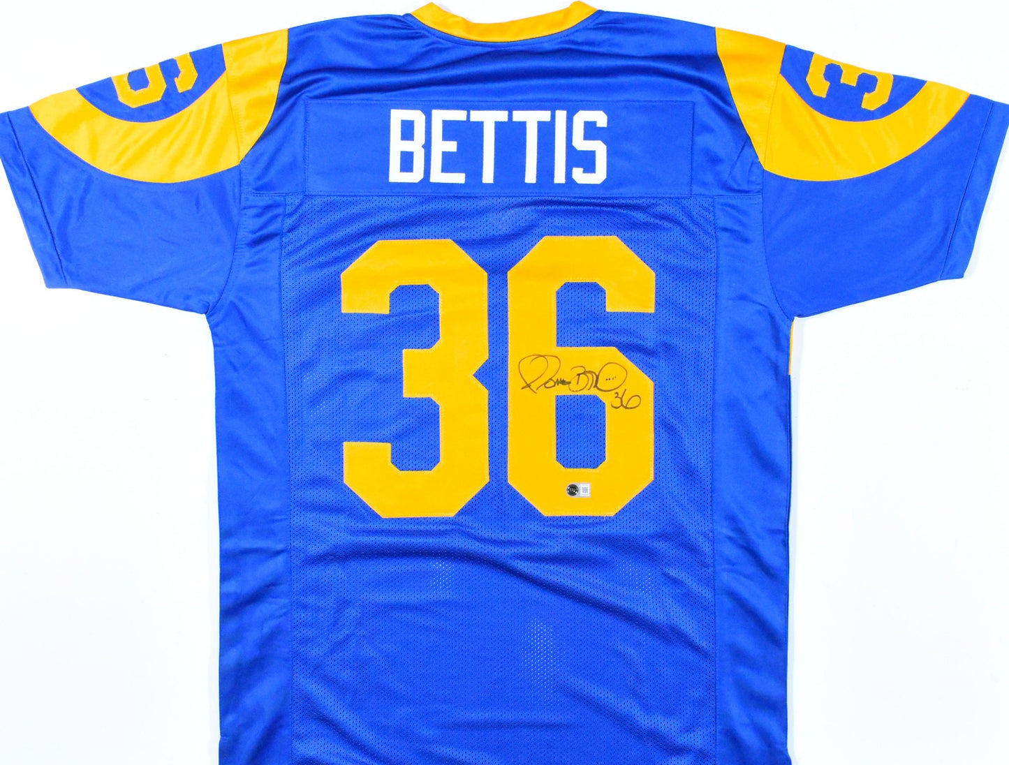 Jerome Bettis Autographed Los Angeles Rams Blue Custom Jersey