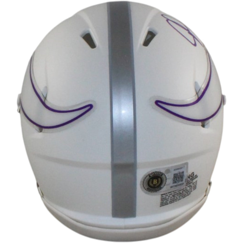 Justin Jefferson Autographed Minnesota Vikings 2024 Alternate Mini Helmet
