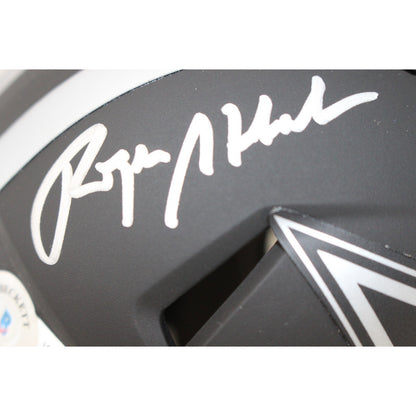 Roger Staubach Signed Dallas Cowboys Eclipse Mini Helmet HOF