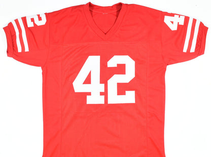 T.J. Watt Autographed Wisconsin Badgers College Style Jersey